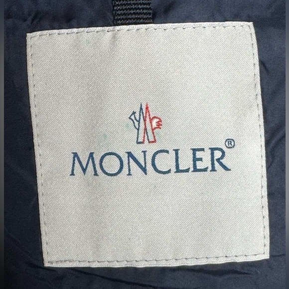 Moncler Navy Eyelet Embroidery Windbreaker - Size Small - Picture 6 of 8